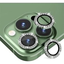 Esmo Home 14 Pro Max Uyumlu Taşlı Kamera Koruyucu Lens