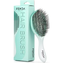 Esmo Home Fenda Profesyonel 4 Pinli Geniş Başlık Yeşil Saç Fırçası