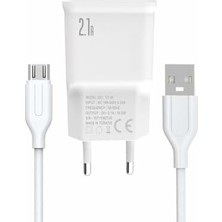 Esmo Home Yetty 2 In 1 Şarj Cihazı +1m Micro USB Kablo Beyaz YT-30M (Micro) (Türkiye De Üretilmiştir)