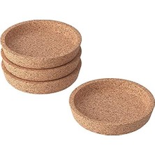 Esmo Home 4 Adet Ikea 365+ Bardak Altlığı,mantar, Bardak Tutucu 9cm