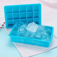 Esmo Home Orret Home 2 Adet Kare Buz Kalıbı, 15 Bölmeli Çok Amaçlı Buz Küpü Kalıbı, Kolay Serbest Bırakma Özelliği, Kahve ve Ev Yapımı Içecekler Için Ideal Dondurucu Kalıpları (2 Adet)