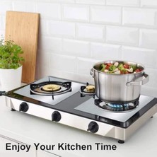 Esmo Home Aputue Ocak Brülörü Kılıfları, 10'lu Paket Ocak Üstü Koruyucu, 0.2 mm Çift Katmanlı, Yapışmaz Yeniden Kullanılabilir Gaz Ocağı Koruması,kesilebilir Kolay Temizlenebilir Boyut 27X27 cm (Gümüş)