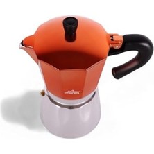Esmo Home Any Morning 240 ml Alüminyum Moka Pot Espresso Kahve Makinesi Bakır Renk Hes-6