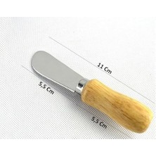 Esmo Home Terayağ Bal Çikolata Bıçağı, 6 Lı Ahşap Saplı Kahvaltı Spatulası