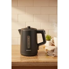 Esmo Home Bernardo Venedik Cam Demlikli Çay Makinesi Gri