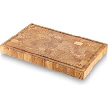 Esmo Home Jumbo Rustik Natural Kesme Tahtası 50X30 cm