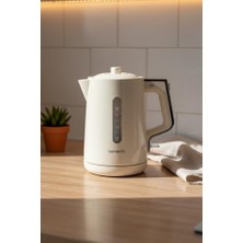 Esmo Home Bernardo Venedik Cam Demlikli Çay Makinesi Krem