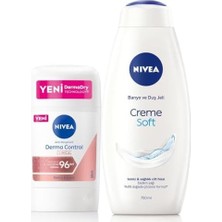 Esmo Home Creme Soft Duş Jeli 750ML ve Stick Deodorant Derma Control Clinical 50ML, 96 Saat Anti-Perspirant