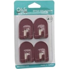 Esmo Home 4pcs Dome Askı No-1 Rekli Plastik Yapışkanlı Montaj (5264)