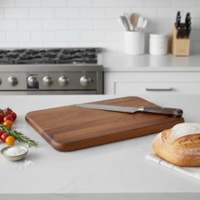 Esmo Home Deconox Akasya Kesme Tahtası Antibakteriel Yıkanabilir Doğrama Tahtası Dikdörtgen | Antibakteriyel ve Yıkanabilir Akasya Kesme Tahtası, Hijyenik ve Dayanıklı Doğrama Işleriniz Için Ideal (35*22*1.6cm)
