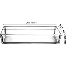 Esmo Home PAŞABAHÇE-59334 Premium Borcam Tepsi (NOCOLOR-A474B6C2)