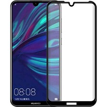 Esmo Home Y6S 2019 ile Uyumlu Temperli Cam Full Ekran Koruyucu Kkd Siyah