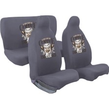 Yenibağ Mirsepet Volkswagen Crafter Ile Uyumlu Oto Koltuk Kılıfı Gri Penye Kahve Tasarım Logo Dtf Baskı