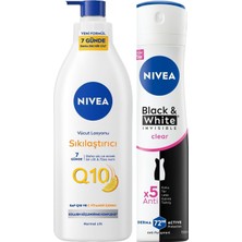 Esmo Home Kadın Sprey Deodorant & Invisible Clear 150 ml + Q10 Sıkılaştırıcı Vücut Losyonu 400 ml