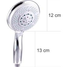 Esmo Home Huge 5 Fonksiyonlu Büyük Başlı El Duşu Duş Başlığı - Farklı Püskürtme Modları - Yüksek Kaliteli Abs Krom Kaplı G1/2 Uyumlu