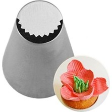 Esmo Home 43- Siliko World Paslanmaz Çelik Krema Sıkma Torbası Ucu Büyük Rus Duyu, 1 Adet+4 Adet Sıkma Torbası, Metal