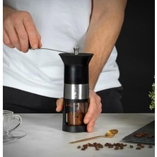 Esmo Home Bialetti - Manuel Kahve Değirmeni - Paslanmaz Çelik - Mat Siyah