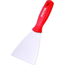 Esmo Home Eltos Çelik Spatula, 0.80 mm Polisajlı Yay Çeliği, 50 Rockwell Sertlik, Ergonomik Sap, Kavisli, Kazıma Spatulası, Inşaat, Sıva ve Yüzey Temizleme, Profesyonel Kalite, Dayanıklı El Aleti (50 Mm)