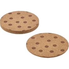 Esmo Home Bardak Altlığı, Mantar, 10 Cm, 4 Adet