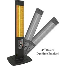 Esmo Home Mirkraft Nobility 2500 W Karbon Infrared Dikey Elektrikli Isıtıcı Soba (Nobility)