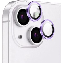 Esmo Home Undeplus 14 Plus ile Uyumlu Kolay Takılabilen Premium Safir Kamera Lens Koruyucu Cl-12 Mor