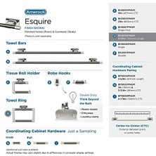 Esmo Home Corp BH26612PNGM Esquire Havlu Halkası, Cilalı Nikel/top Metali
