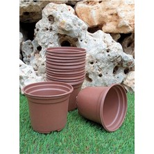 Yenibağ Saksı 10 Adet 12X9 cm 0,70 Lt Plastik Saksı Ucuz Saksı Fide Üretim Saksısı Fide Saksısı