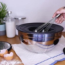 Esmo Home Serenk Modernist 9 Parça Rendeli Çelik Karıştırma ve Saklama Kabı Seti