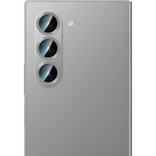 Esmo Home Caseworld Galaxy Z Fold 6 Uyumlu Alloy Serisi Oleofobik Anti Reflective Kamera Lens Koruyucu Gümüş