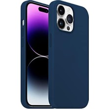 Esmo Home Buff 14 Pro Max Rubber Fit Kılıf Navy Blue