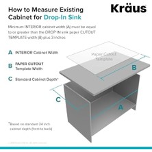 Esmo Home KGD-410B 24 2/5" Çift Montajlı Tek Kase Siyah Oniks Granit Mutfak Evyesi