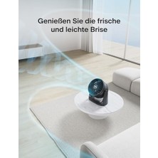Esmo Home Pelonis Küçük Oda - Masa Fanı, 38DB Sessiz Çalışma, 100° Dikey Hareket, 3 Kademeli Güç, Siyah