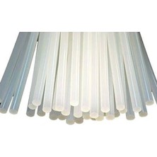 Ronanna Şeffaf Sıcak Silikon Çubuğu Mum Silikon Kalın 1 kg 30 cm ( Lisinya )