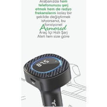 Esmo Home Bluetooth Fm Transmitter USB Destekli Araç Şarjı