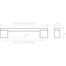 Esmo Home 9550 Çekme Kolu Antik Renk 20 cm Tek Ebat PPH9550 0200 Abm-Abm