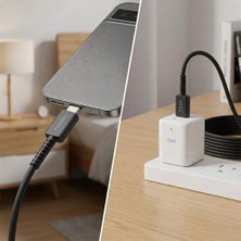 Esmo Home Nodar 25W Usb-C To Type-C Hızlı Şarj ve Data Kablosu 1 Metre - Pd Şarj Kablosu, Siyah
