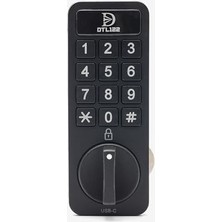 Esmo Home Elektronik Dolap Kilidi – Dijital Şifreli Tuş Takımı, Type-C Şarjlı, Anahtarsız Akıllı Güvenlik, Ofis, Ev ve Çekmeceler Için