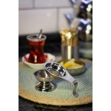 Esmo Home Paslanmaz Çelik Altlıklı Çay Süzgeci - 304 Kalite Paslanmaz Çelik