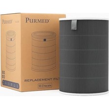 Esmo Home Purmed Xiaomi Smart Air Purifier 4 Lite Uyumlu Gri Hepa Filtre | Yüksek Verimli Yedek Filtre | Pm2.5, Toz ve Alerjen Giderici | Hava Temizleyici Uyumlu Parça