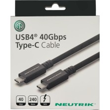 Esmo Home Neutrik Usb4 40GBPS Typce-C Kablo 0,8 M