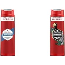 Esmo Home Old Spice Whitewater Erkekler Için Duş Jeli ve Şampuan 400 ml ve Old Spice Wolfthorn Erkekler Için Duş Jeli ve Şampuan 400 ml