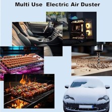 Esmo Home Coverzone 130000 Rpm Mini Turbo Jet Hava Üfleyici Süpürge 2in1 Araba, Klavye Temizle, Mangal Veya Serinleme Taşınabilir Mini Fan El Tipi 4 Modlu Fan Seviyesi Şarj Edilebilir 4000MAH Fzm-01 (Siyah)