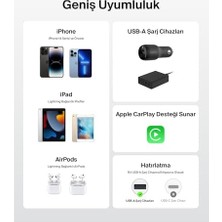 Esmo Home 2'li Örgülü Usb-A - Lightning Kablo 1,5 M, Yumuşak, Esnek ve Hızlı Şarj Kablosu, 14 ve Önceki Modeller, 9. Nesil iPad ve Airpods ile Uyumlu, Beyaz