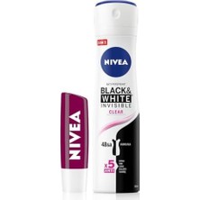Esmo Home Kadın Sprey Deodorant & Clear, 48 Saat Koruma ve Nemlendirici Böğürtlen Dudak Bakım Kremi