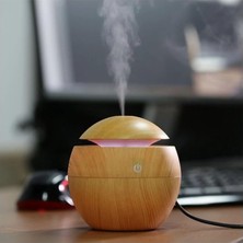 Esmo Home Orret Home 130 ml Hava Nemlendirici, Uçucu Yağ Aromaterapi Makinesi, Ev, Yatak Odası ve Ofis Için Yedi Renkli Işık ile Aroma Hava Difüzörü (Koyu Kahve)