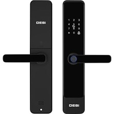 Esmo Home Desi Quic Q016 Akıllı Kilit, Parmak Izi Okuyucu, Tuş Takımı, Rfıd Kart, Siyah, Wifi Hub Uyumlu(Ttlock Hub Haricen Satılır), Ios/ Kontrol, Türkçe Sesli Komut, 35-65MM Kapı Kalınlığı