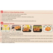 Esmo Home Cook Fırın Torbası, Standart Boy, 25 x 38 Cm, 8 Yaprak, Polyester Telli