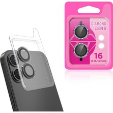 Esmo Home Zore Ile Uyumlu 16 16 Plus Cl-06 Kamera Lens Koruyucu Siyah