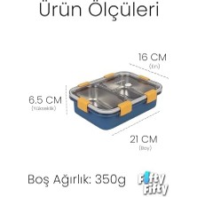 Esmo Home 800 ml Tek Kat 2 Bölme Lunch Box Yeni Nesil Sefer TASI-FFLBOX50442