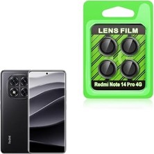 Esmo Home Undeplus 14 Pro 4g ile Uyumlu Kamera Lens Koruyucu Çerçeveli Koruyucu Cl-07 Siyah